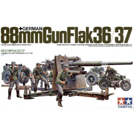 88mm 36/37 Flak/Crew/MB Figuren