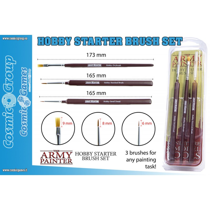Army Painter: Hobby Starter Brush Set (3)