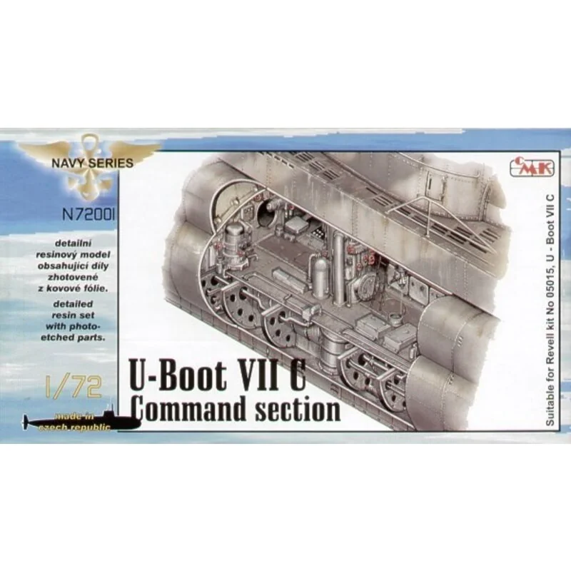 U-Boat Type VIIc interior command section (designed to be assembled with model kits from Revell) 