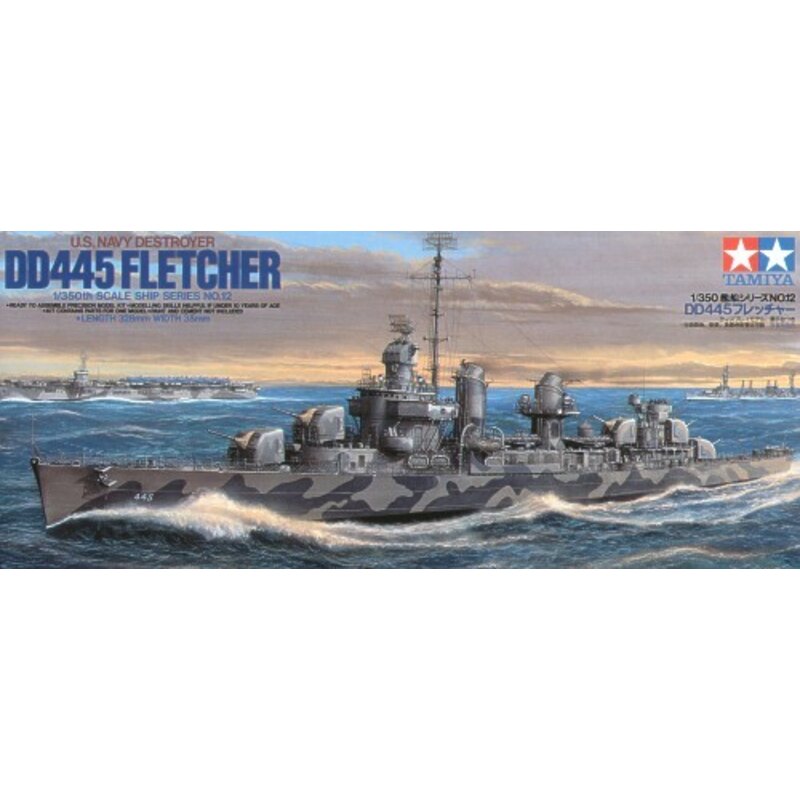 US Navy DD445 Fletcher Bouwmodell