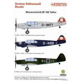 Messerschmitt Bf 108 Taifun Part 1. (3) D-IMTT Willy Messerschmitt′s personal aircraft overall RLM 63 light grey D-IHDD/22 Isle 