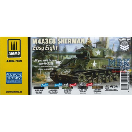 AMIG7459 M4A3E8 SHERMAN Easy Eight Weathering Set 