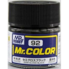 Mr Hobby -Gunze Mr. Color (10 ml) Semi Gloss Black 