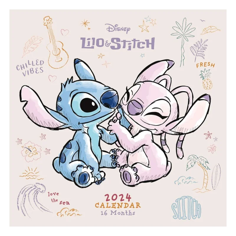 Lilo & Stitch calendar 2024 Stitch & Angel Pyramid International