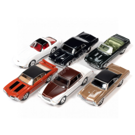 BOX OF 6 PIECES: MUSCLE CARS 2023 - SERIES N°1 - VERSION A Miniatuur