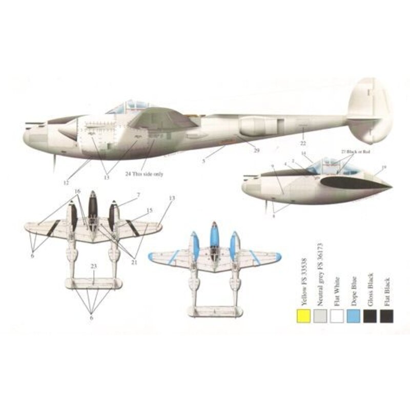 Lockheed P-38J Lightning Wicked Woman and Virginia Marie Margaret