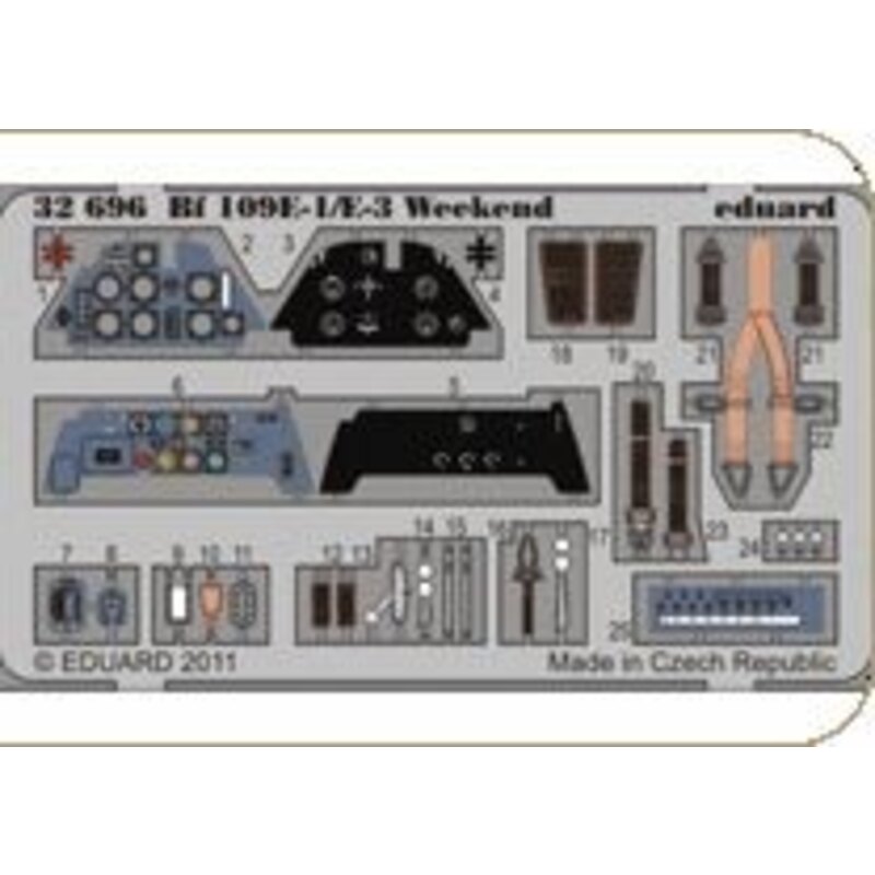Messerschmitt Bf 109E-1/Messerschmitt Bf 109E-3 Weekend (designed to be used with model kits from Eduard)