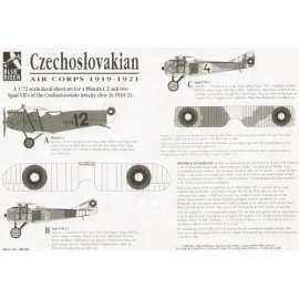 Czechoslovakian Air Corps 1919-21 (3) Phonix C.1 No 121.50 Spad S.VII C.1 No 4 or No 9