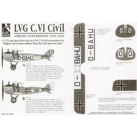 LVG C.VI Civil 191-20. O-BAHU Belgian SNETA No 30 DLR (forerunner of Lufthansa