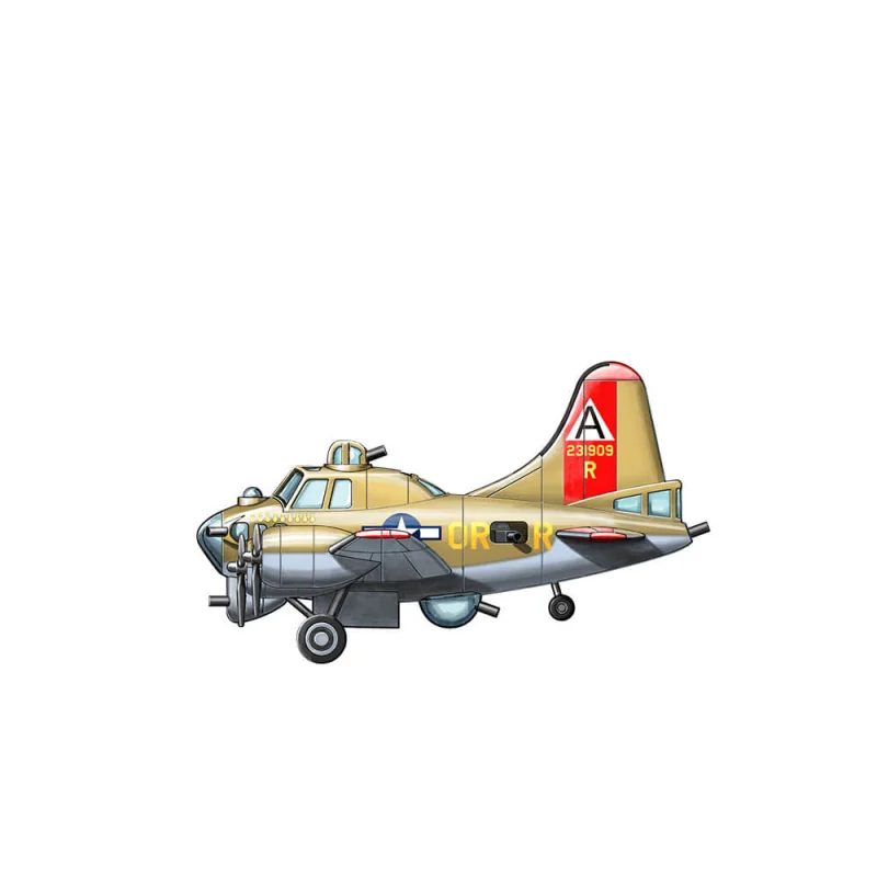 Boeing B-17G Flying Fortress Bomber.Meng Model Kids Caricature Series