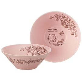 HELLO KITTY - Sakura Pink - Mino Bowl 21x7.5cm 