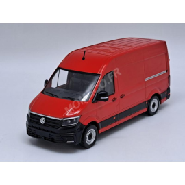 VOLKSWAGEN CRAFTER L2H2 RED WITH FIREFIGHTER DECAL SHEET Miniatuurr 