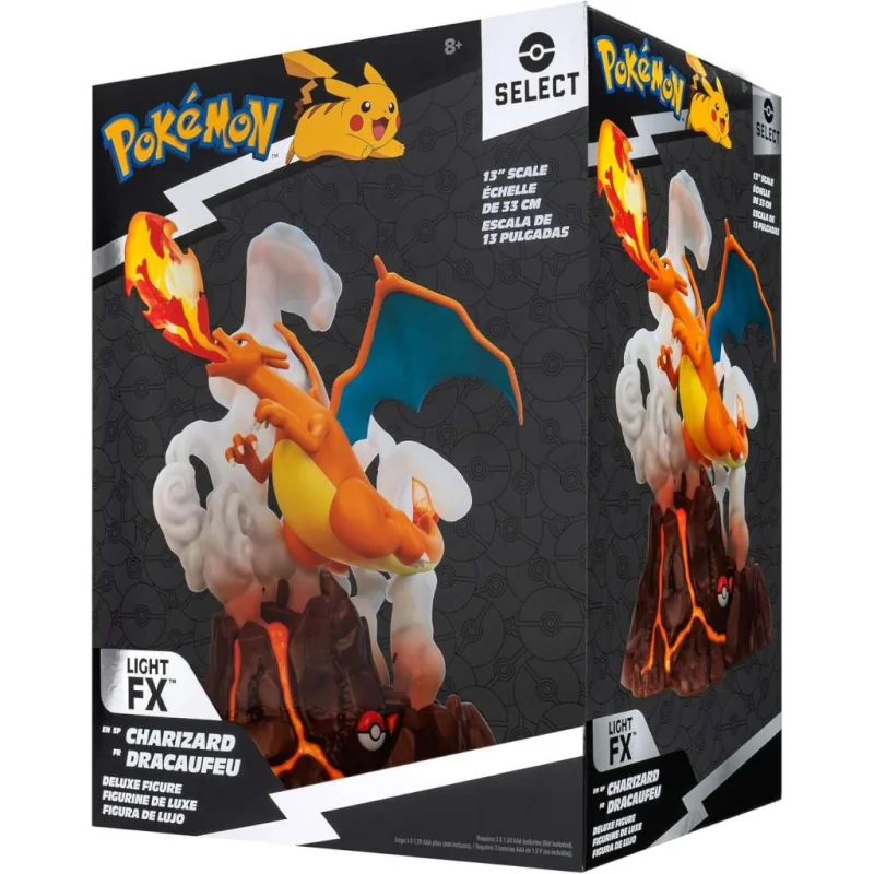 Pokemon Charizard Delxue Statue Collector With Led rei toys