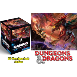 Gaming Puzzle Collection - Cube500 Dungeons & Dragons: Kansaldi On Red Dragon - Jigsaw Puzzle 500 Pcs Puzzel 