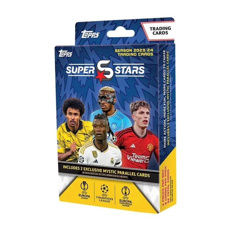 UEFA Champions League Super Stars 2023/24 Trading Cards Hanger Pack *ENGLISH*