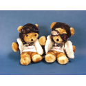 Peluche Ours Aviateur grand modèle (6 pcs)