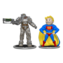 Fallout pack 2 figures Set C T-60 & Vault Boy (Power) 7 cm