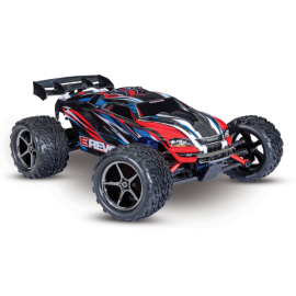 Traxxas - E-REVO 4x4 Red Blue 1/16 BRUSHED WITH BATTERY + CHARGER
