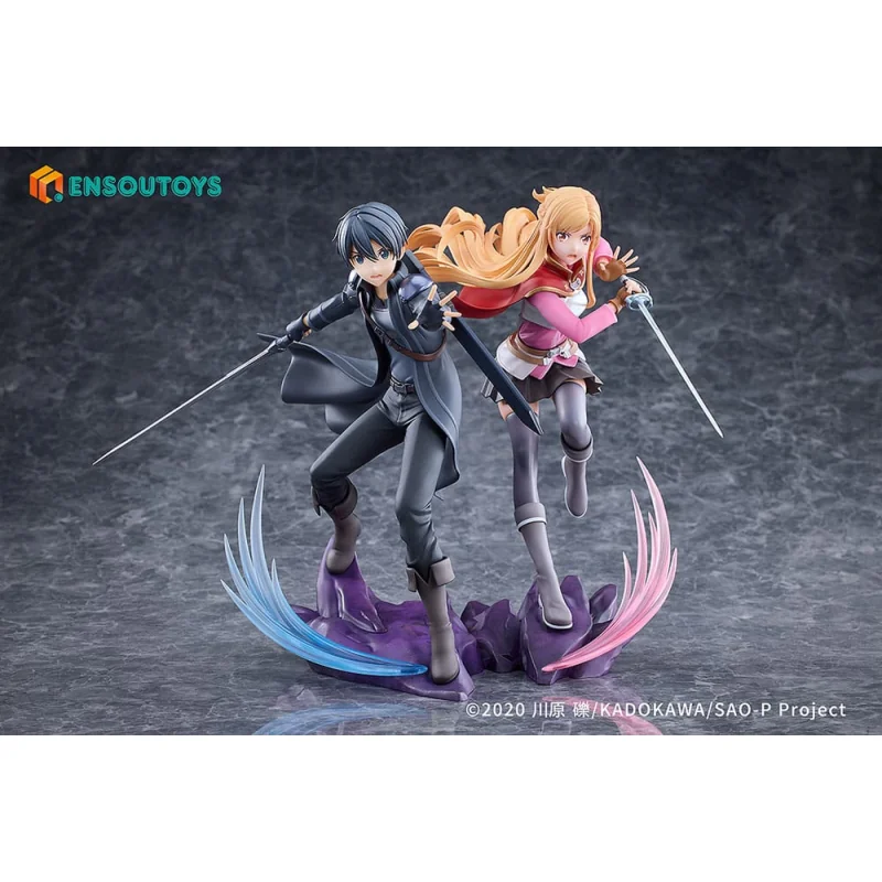 Sword Art Online statuette 1/7 Progressive Scherzo of Deep Night Kirito & Asuna Set