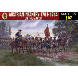 Figure Austrian infantry 1701-1714 on the march 1:72