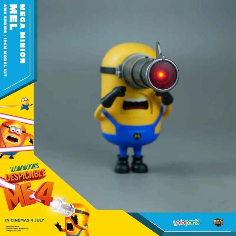 Despicable Me 4 statue Plastic Model Kit AMK Series Super Mel 12 cm