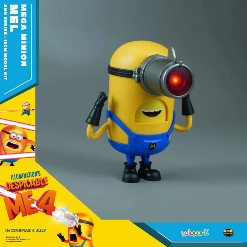 Despicable Me 4 statue Plastic Model Kit AMK Series Super Mel 12 cm