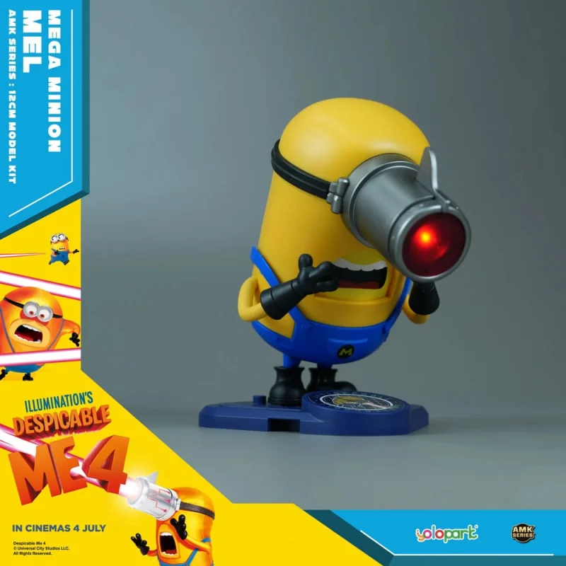 Despicable Me 4 statue Plastic Model Kit AMK Series Super Mel 12 cm