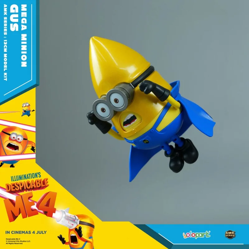 Despicable Me 4 statue Plastic Model Kit AMK Series Super Gus 12 cm