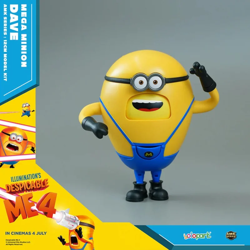 Despicable Me 4 figure Plastic Model Kit AMK Series Super Dave 12 cm