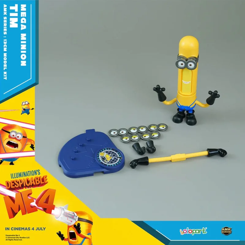 Despicable Me 4 statue Plastic Model Kit AMK Series Super Tim 12 cm