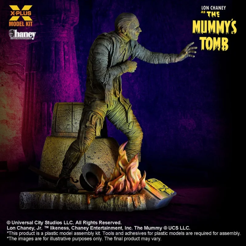 The Mummy's Grave Plastic Model Kit 1/8 Lon Chaney Jr. as Mummy 23 cm