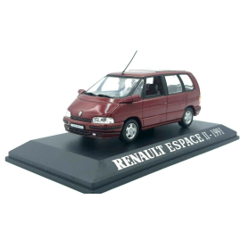 RENAULT Espace II 1991 Malaga rood (doos van de fabrikant) Miniatuur 