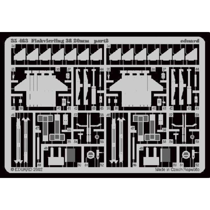 Flakvierling 38 (designed to be assembled with model kits from Tamiya kit TA35091)