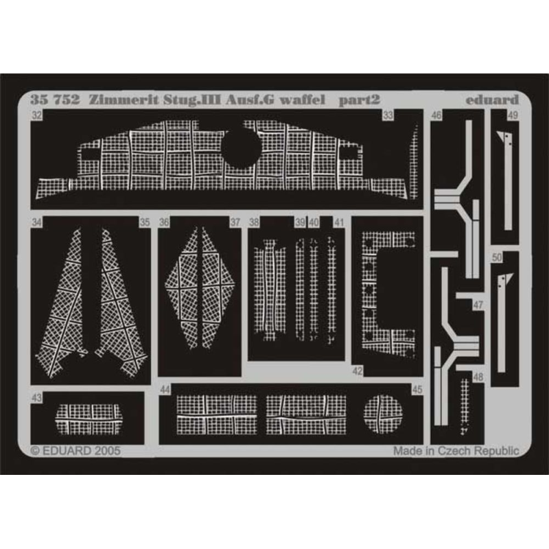 Sturmgeschutz III Ausf.G zimmerit (waffle) (designed to be assembled with model kits from Dragon)