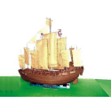 Chengho sailing Ship. 60cm long! Chinese Ming Dynasty. 1405-1430