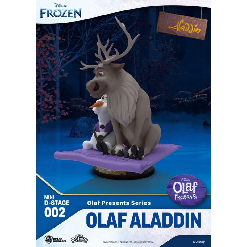 Frozen PVC statuette Mini Diorama Stage Olaf Presents Olaf Aladdin 12 cm