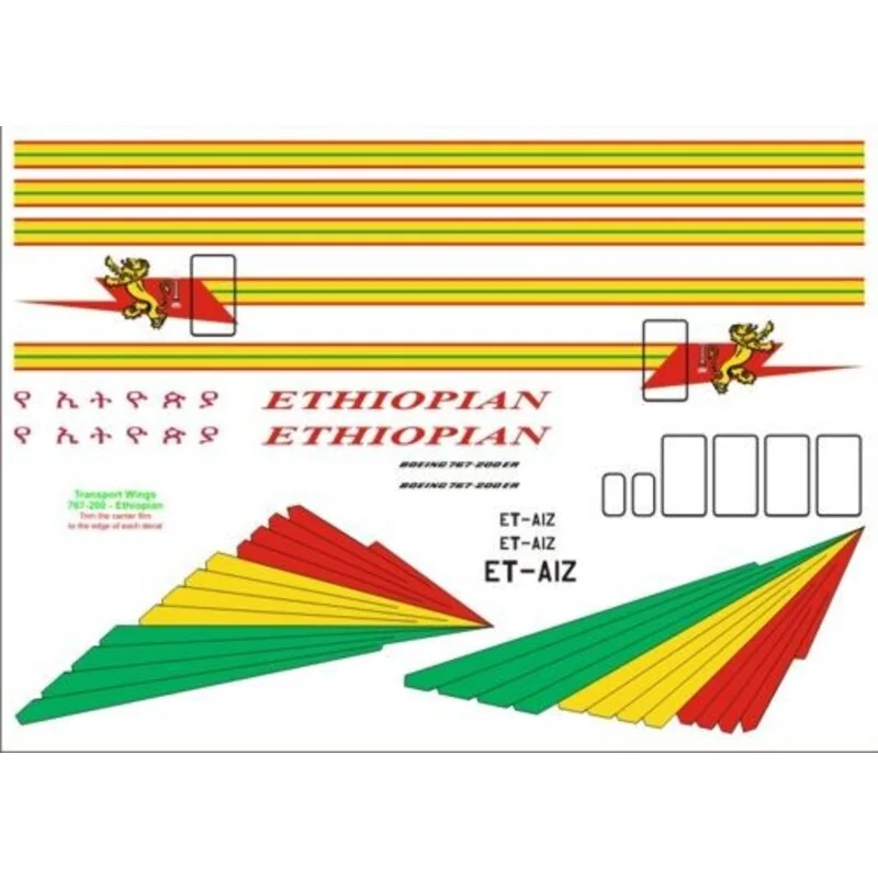 Boeing 767-200 Ethiopian Airlines For more information on this product, please visit the Aircraft In Miniature web page. http://