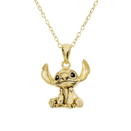 STITCH - 3D - Gold Plated Sterling Silver Necklace