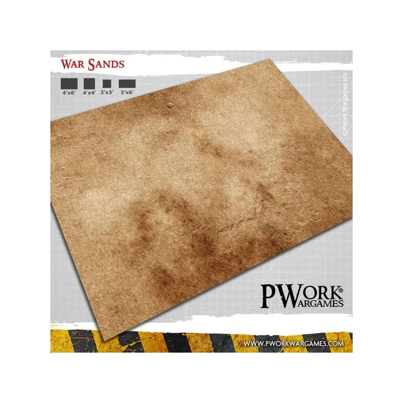 War Sands Neoprene Playmat 3x6