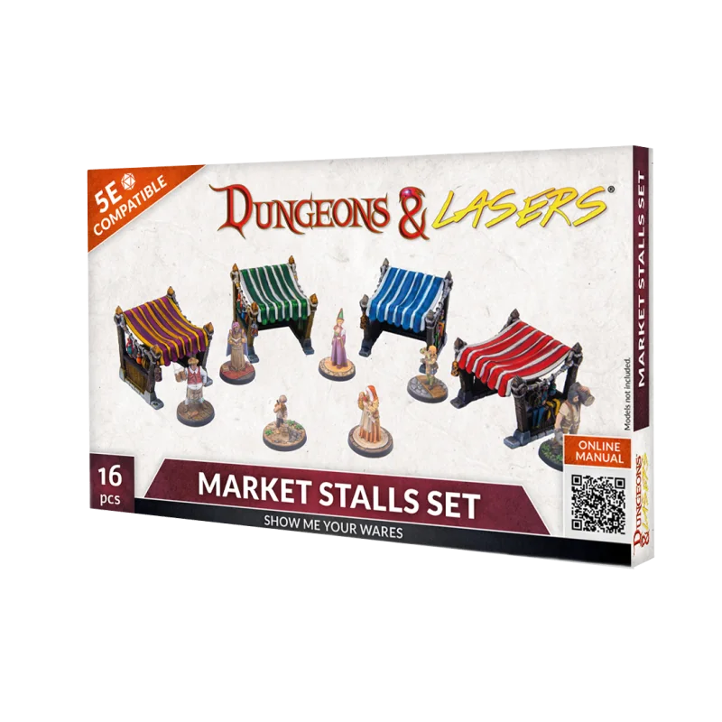 DUNGEONS & LASERS - SCENERY - MARKET STALLS SET