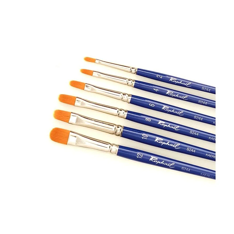 Raphaël Brushes - Kaerell Blue-Rounded Domed Used Brushes-Size 6