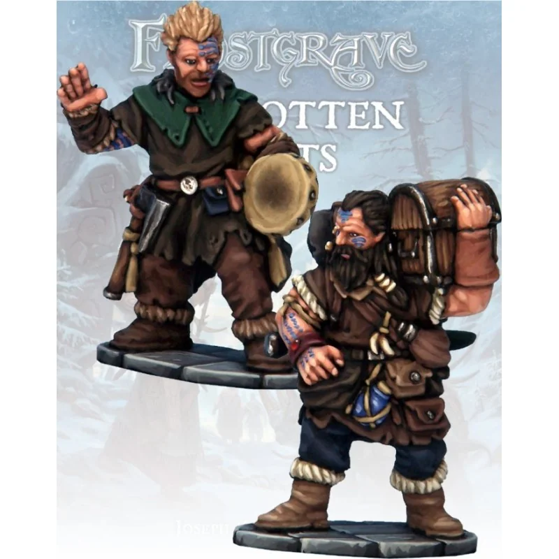 Frostgrave - Bard and Mule Barbarians