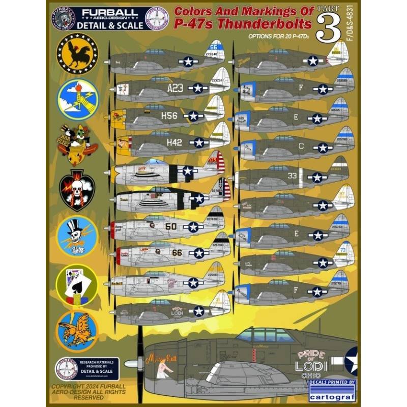 Colors & Markings ofRepublic P-47s Thunderbolts Part 3