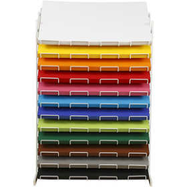 Colortime Creativ karton, A2 420x594 mm, h: 900 mm, 12x100 vel, Diverse kleuren
