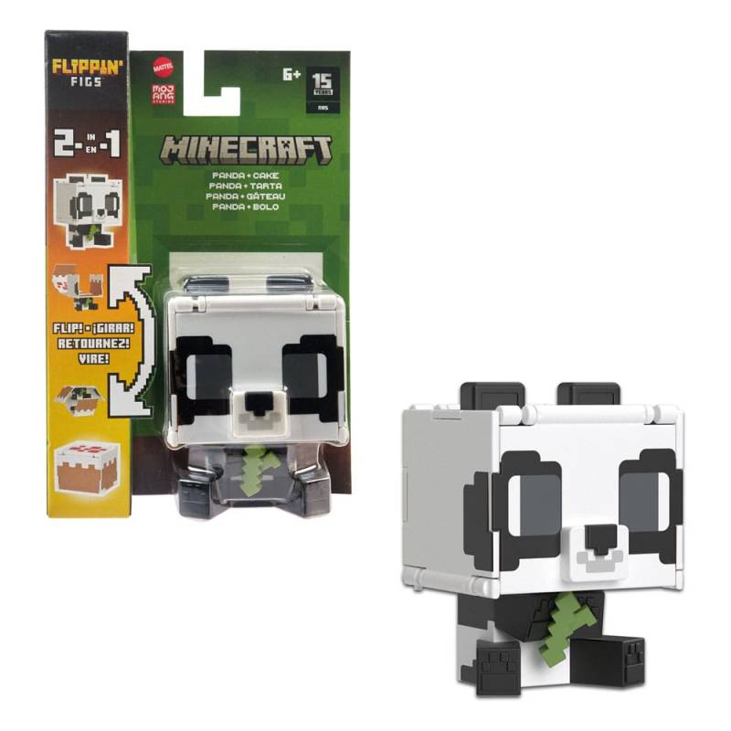 Minecraft Figure Flippin Panda & Cake