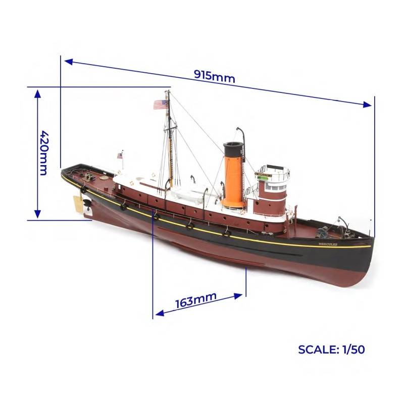 Amerikaanse HERCULES RC-sleepboot