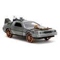 Back to the Future III DeLorean Time Machine Railroad Wheels 1/32 metal Hollywood Rides