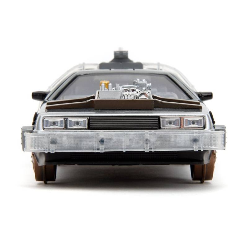 Back to the Future III DeLorean Time Machine Railroad Wheels 1/24 metal Hollywood Rides