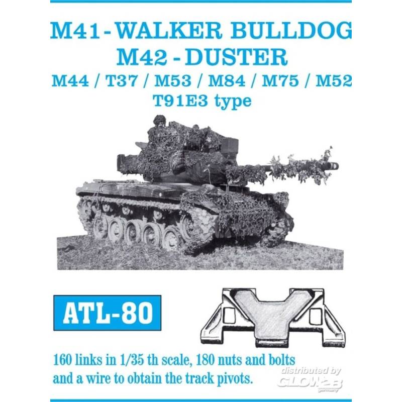 M41 Walker Bulldog, M42 Duster, M44/ T37/ M53/ M84/ M75/ M52/ T91E3