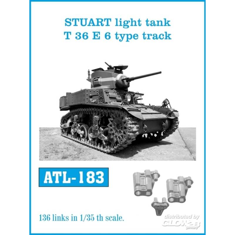 STUART light tank T 36 E 6 type track